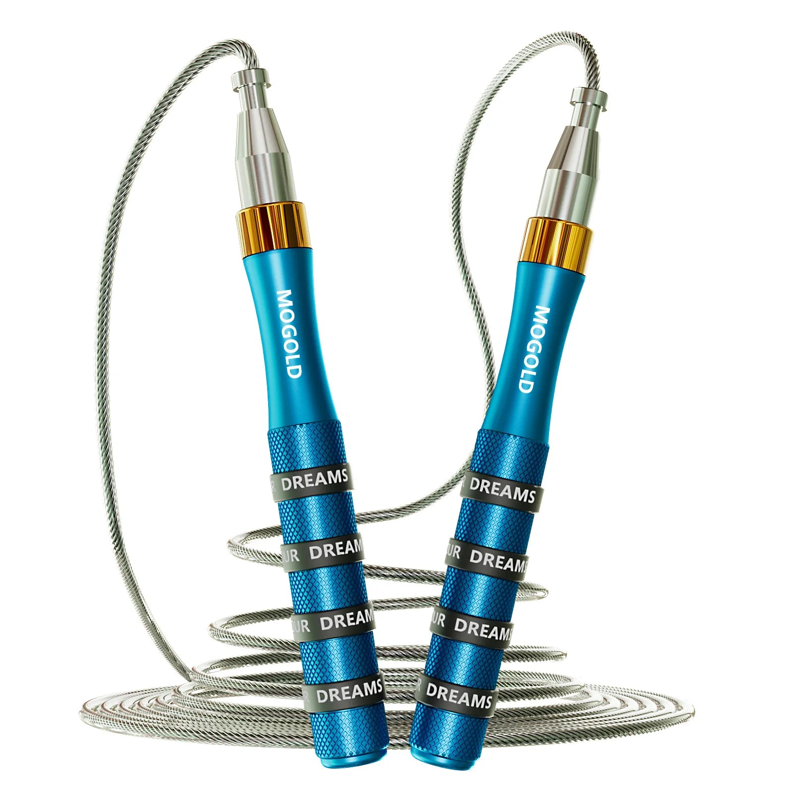 Steel Speed Rope — Adjustable Grip Handles