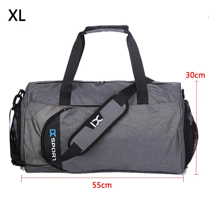 Gym Duffle Bag — Dual Compartment Wet/Dry Design