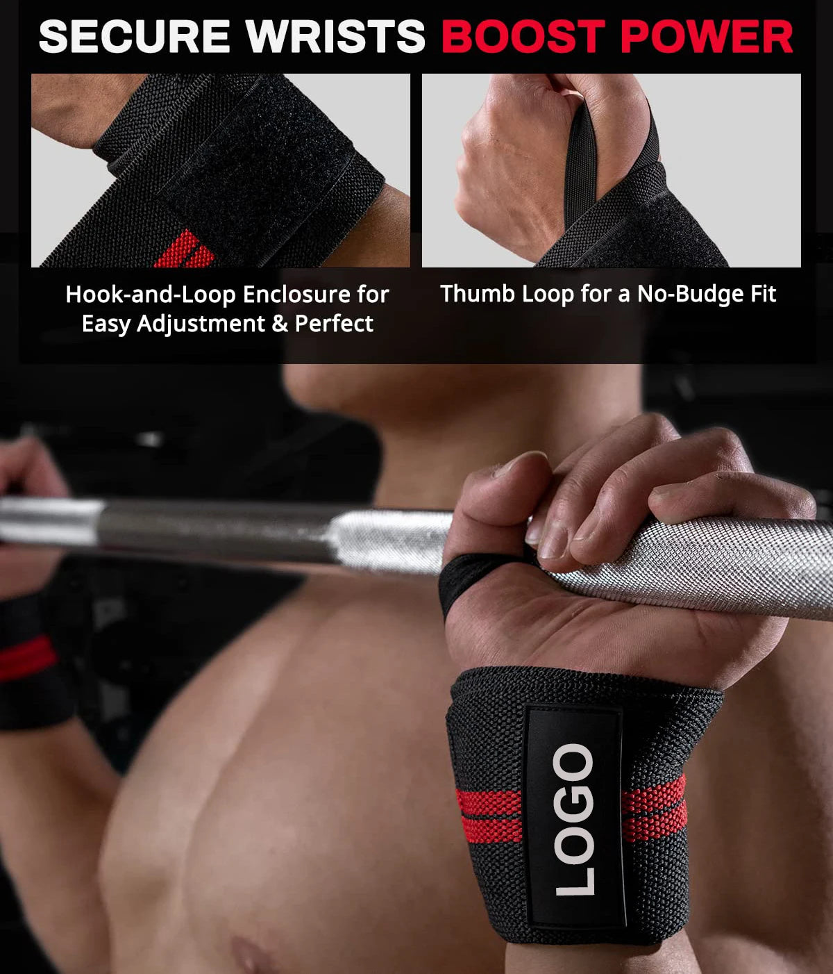 Wrist Support Wraps- Extra Strength (Pair)