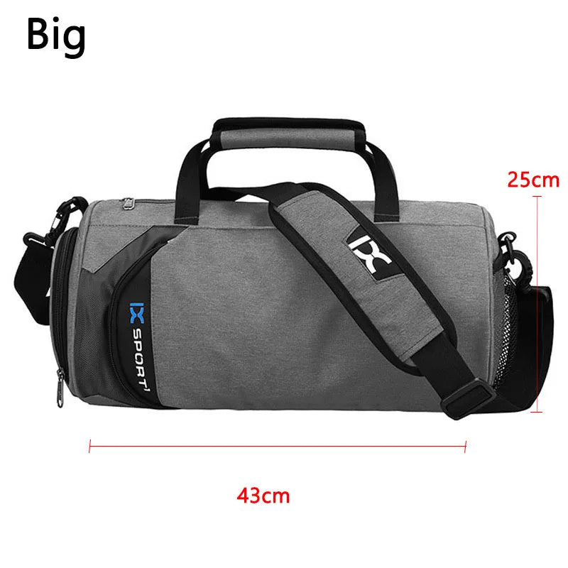 Gym Duffle Bag — Dual Compartment Wet/Dry Design