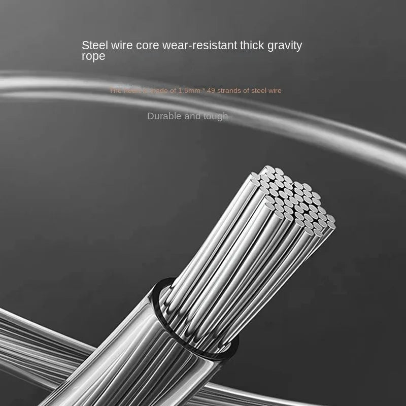 Steel Speed Rope — Adjustable Grip Handles