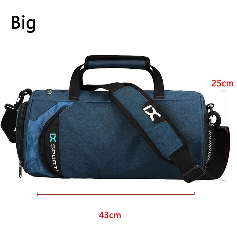 Gym Duffle Bag — Dual Compartment Wet/Dry Design