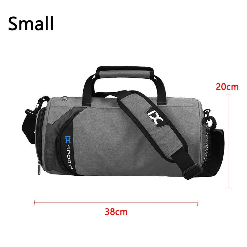 Gym Duffle Bag — Dual Compartment Wet/Dry Design