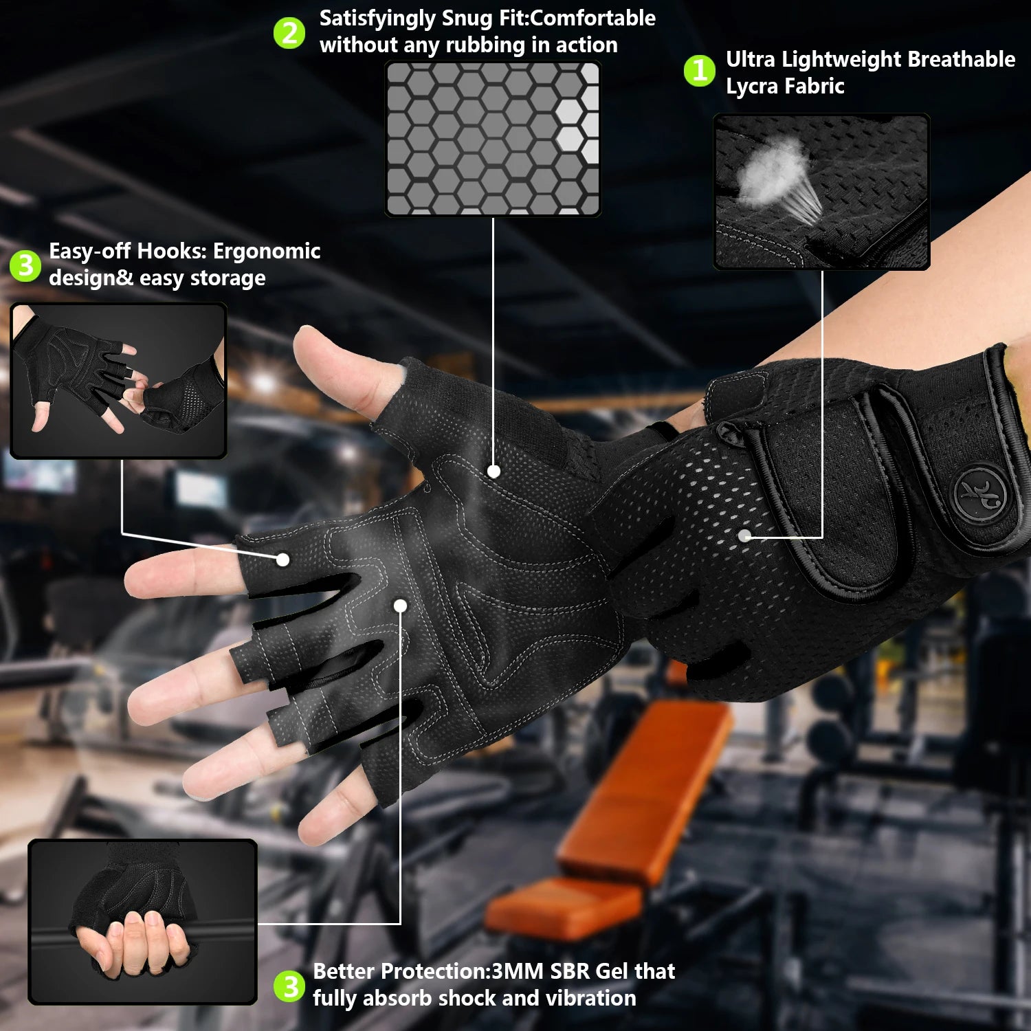 Training Gloves — Non-Slip Grip & Padding