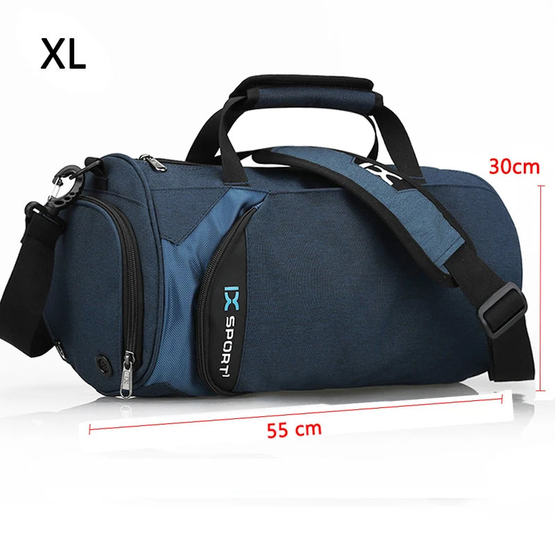 Gym Duffle Bag — Dual Compartment Wet/Dry Design
