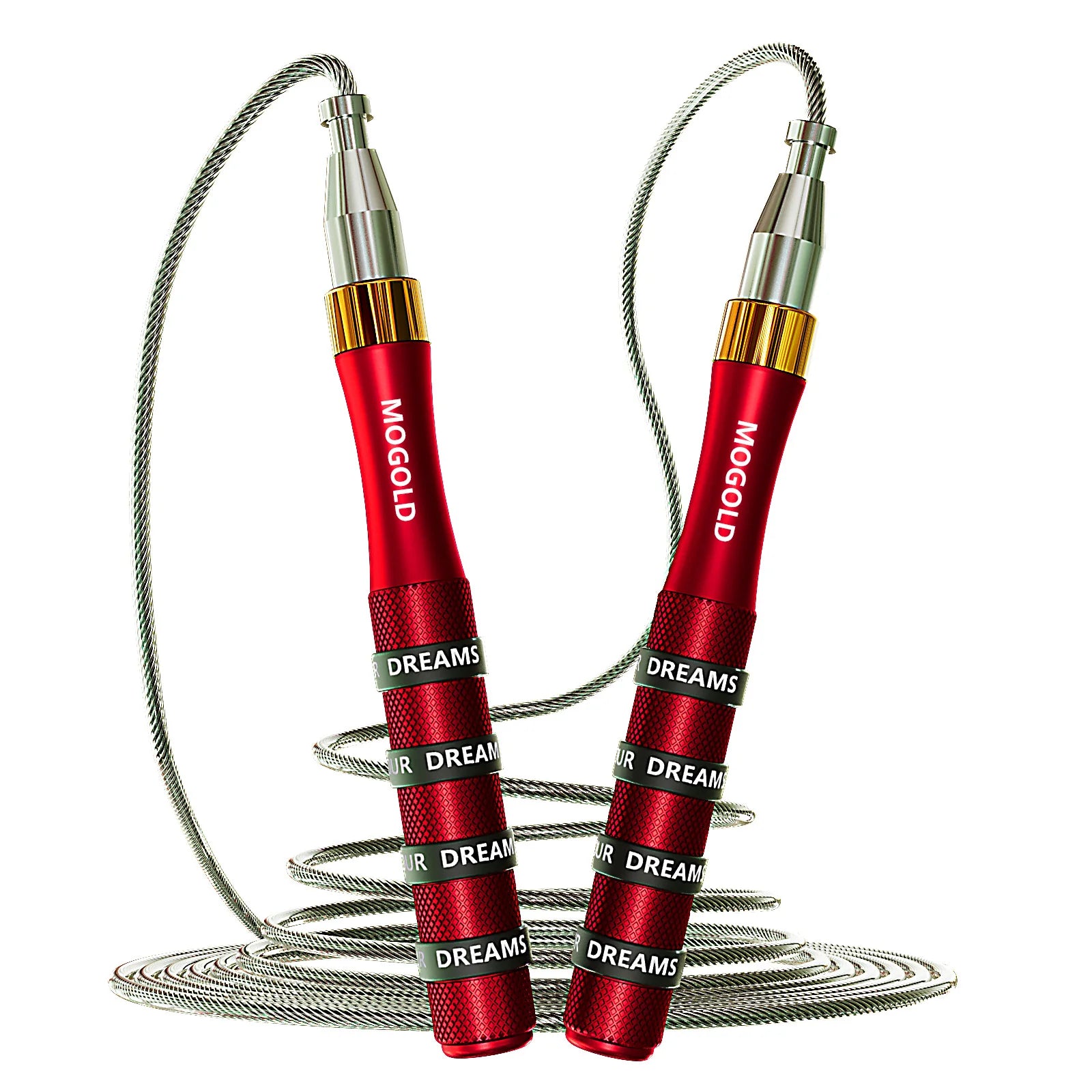 Steel Speed Rope — Adjustable Grip Handles