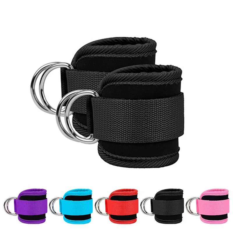 Ankle & Wrist Cuffs — Adjustable D-Ring Support Straps