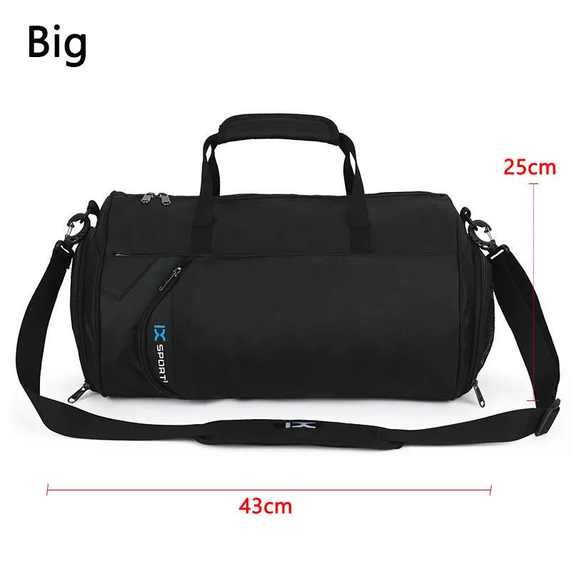 Gym Duffle Bag — Dual Compartment Wet/Dry Design