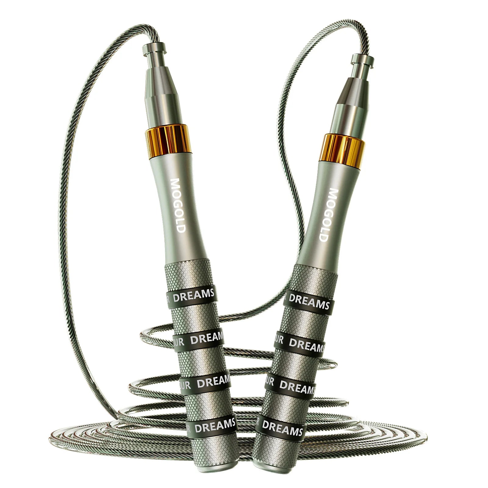 Steel Speed Rope — Adjustable Grip Handles