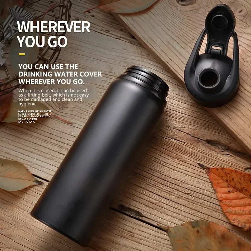 Gym Water Bottle — Leakproof Aluminum