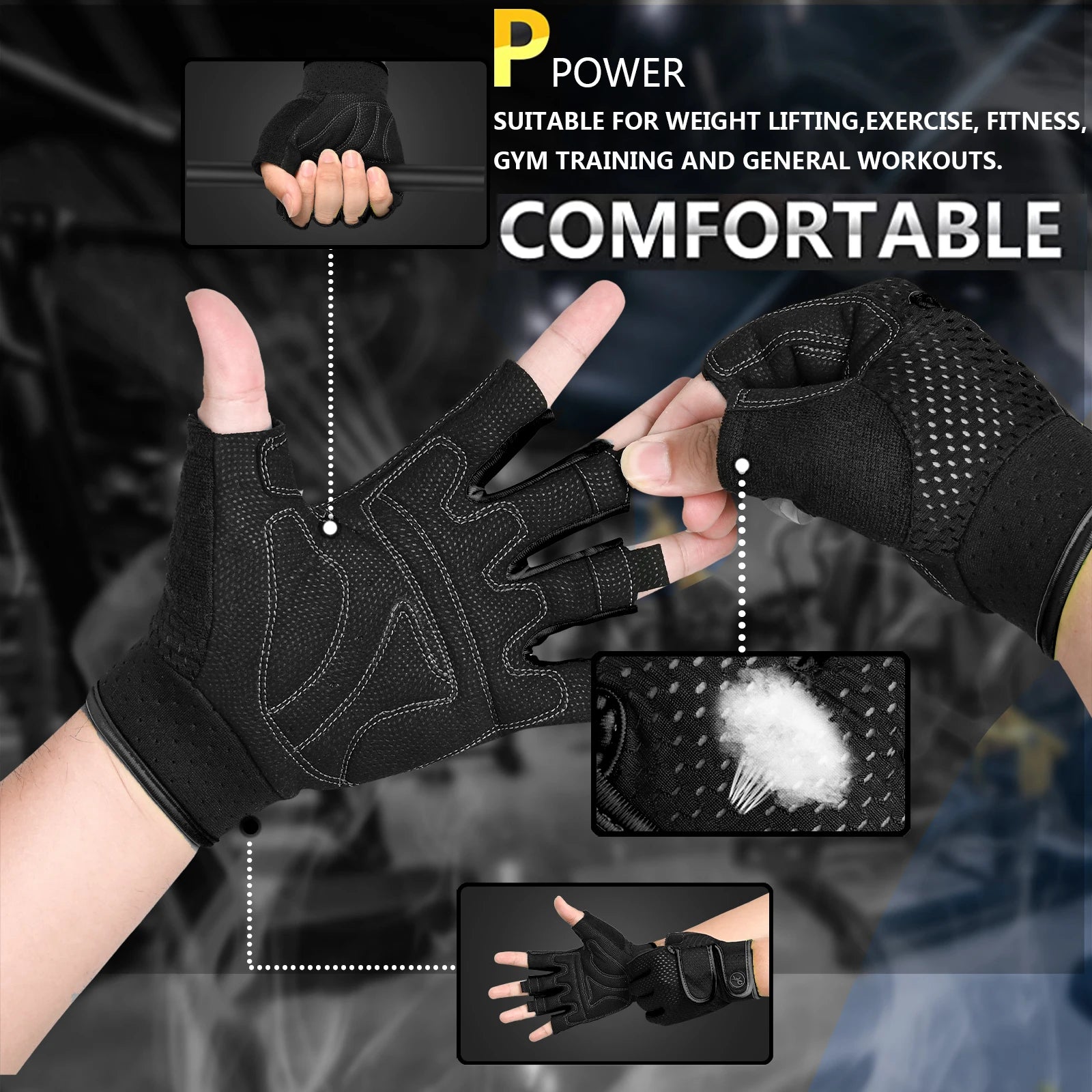 Training Gloves — Non-Slip Grip & Padding