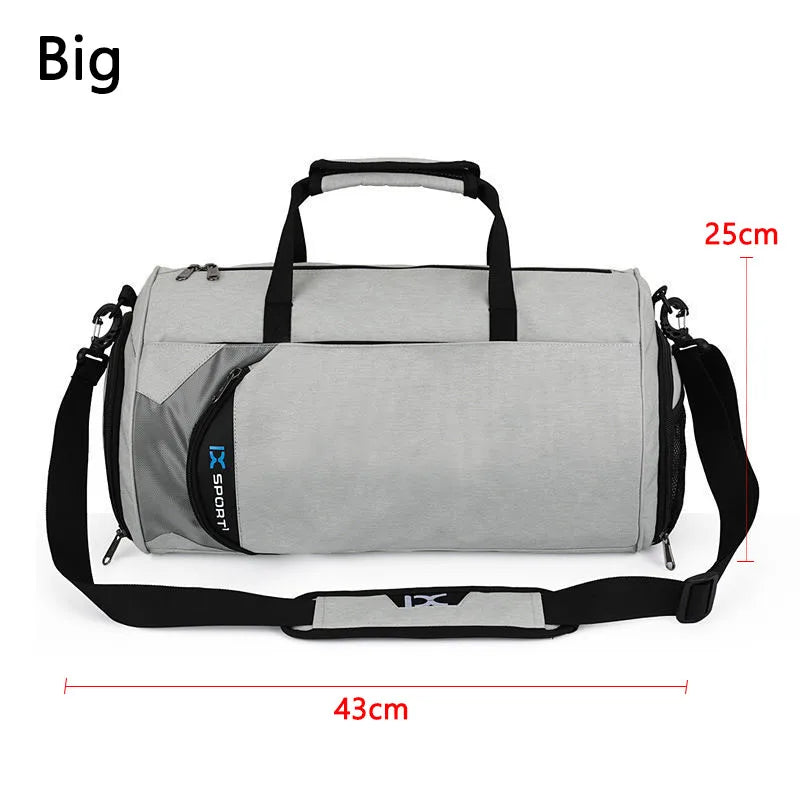 Gym Duffle Bag — Dual Compartment Wet/Dry Design