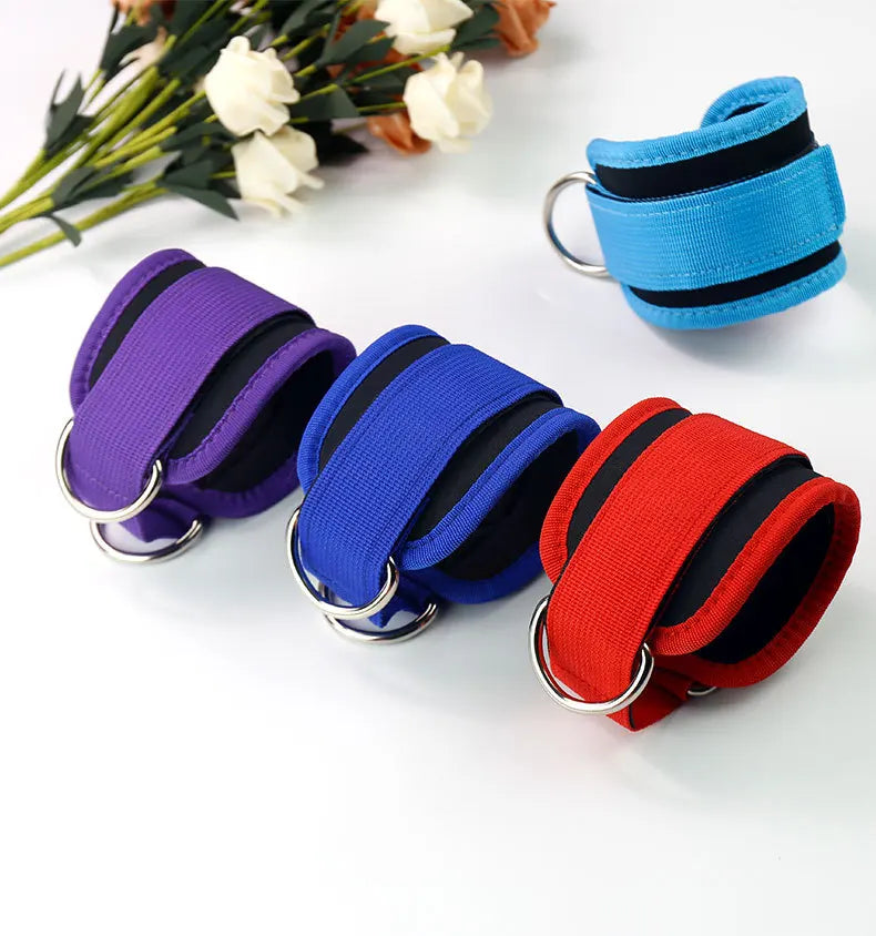 Ankle & Wrist Cuffs — Adjustable D-Ring Support Straps